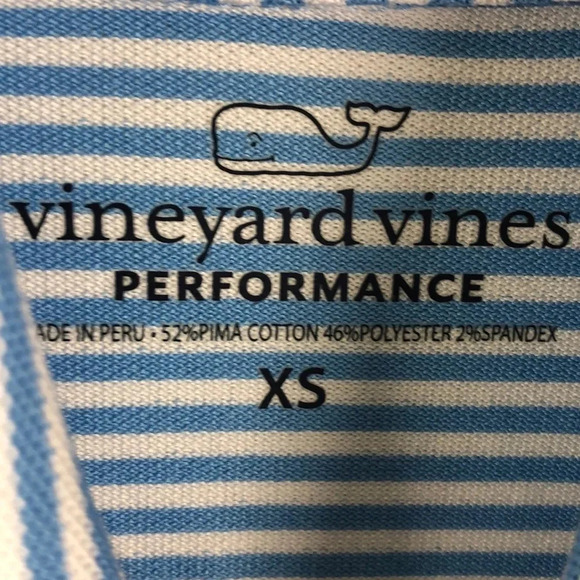 VINEYARD VINES EUC MENS BLUE TOP SHIRT POLO SHIRTS TOPS SUMMER CASUAL GOLF SZ XS - Picture 5 of 5